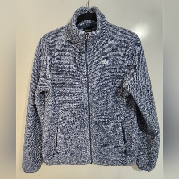 Womens North Face Blue Fleece Jacket, Size Medium - Picture 1 of 6